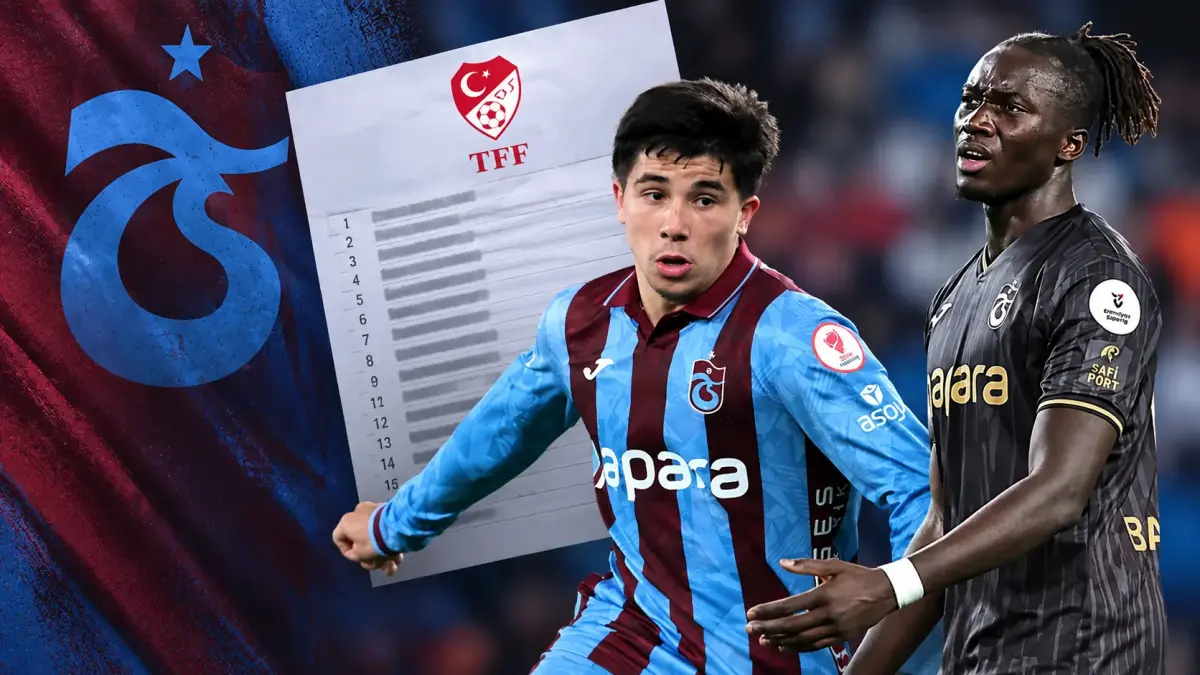 Trabzonspor’un TFF listesi açıklandı! Bildirilmeyen isimler dikkat çekti