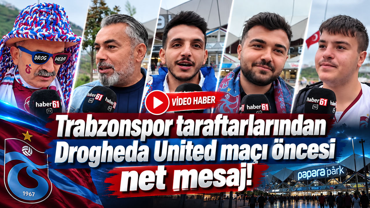 Trabzonspor taraftarlarından Drogheda United maçı öncesi net mesaj!