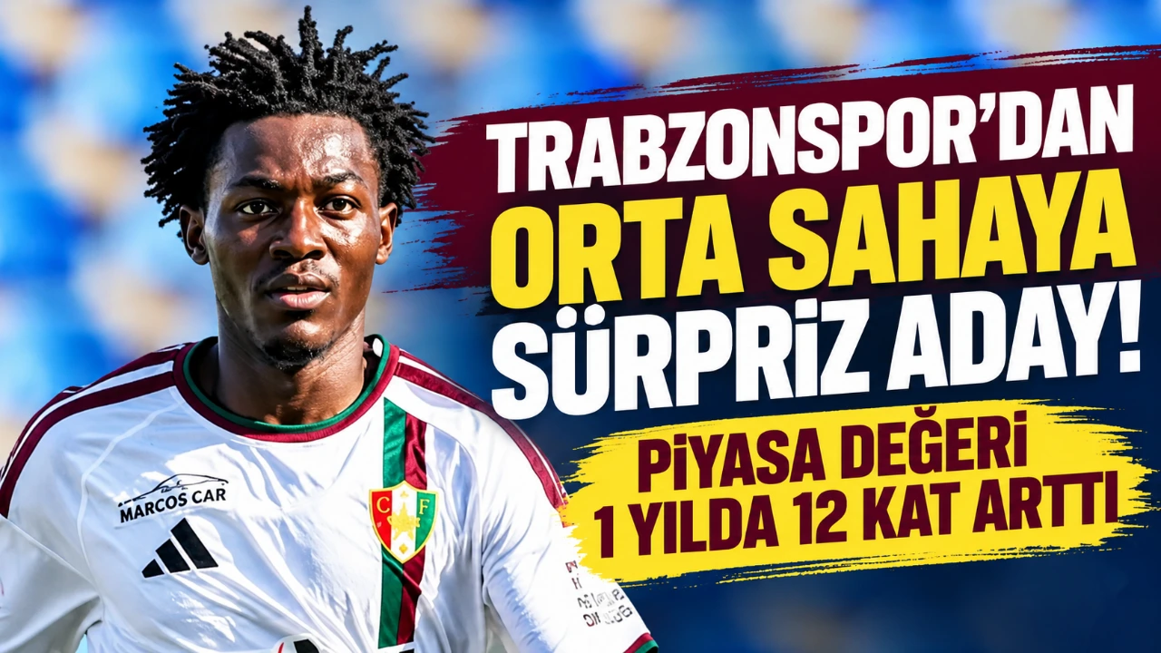 Trabzonspor’dan orta sahaya sürpriz aday! Piyasa değeri 1 yılda 12 kat arttı