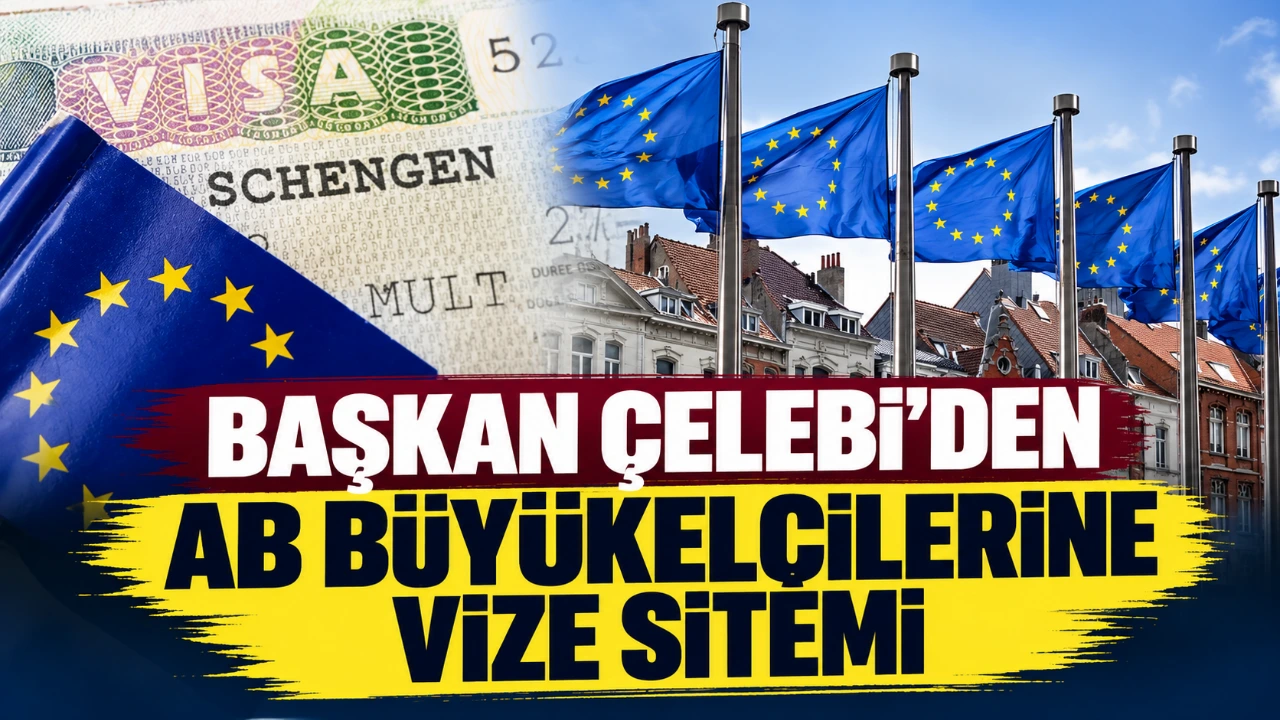 Başkan Çelebi’den AB büyükelçilerine vize sitemi