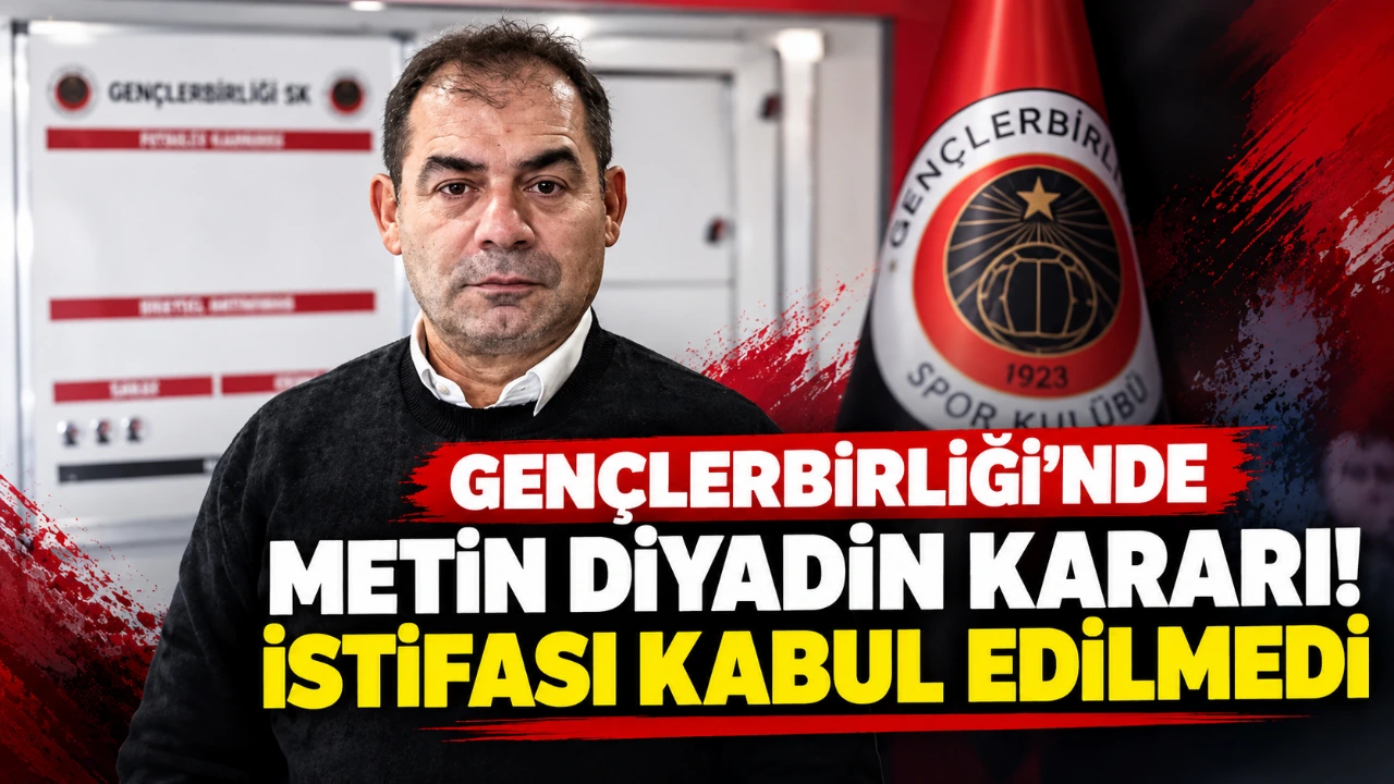 Gençlerbirliği’nde Metin Diyadin kararı! İstifası kabul edilmedi