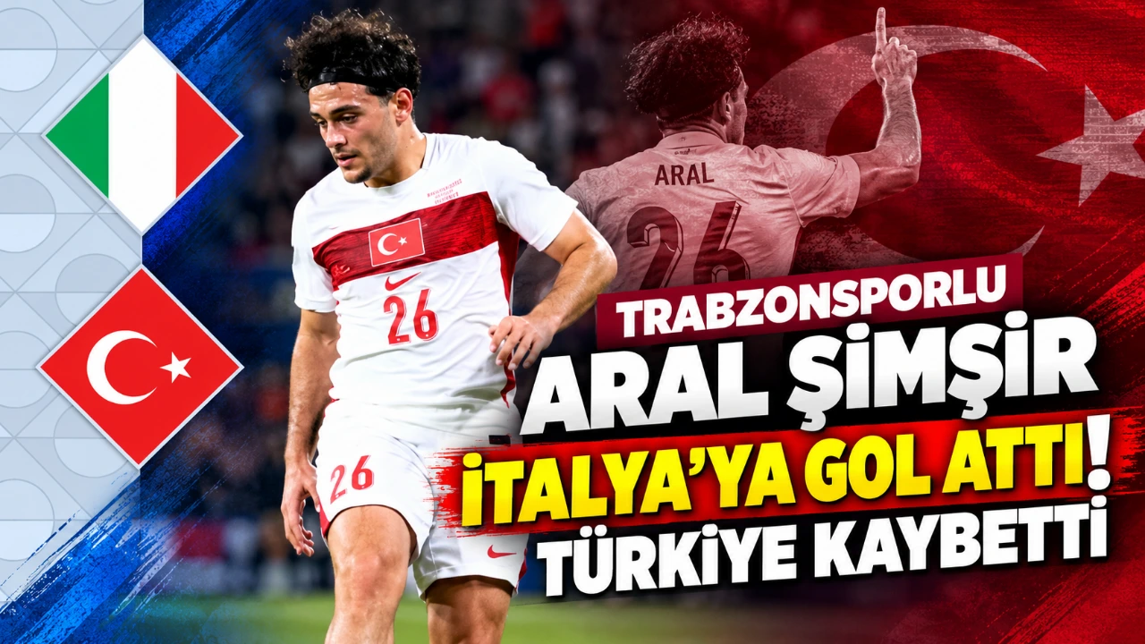 Trabzonsporlu Aral Şimşir İtalya’ya gol attı! Türkiye kaybetti