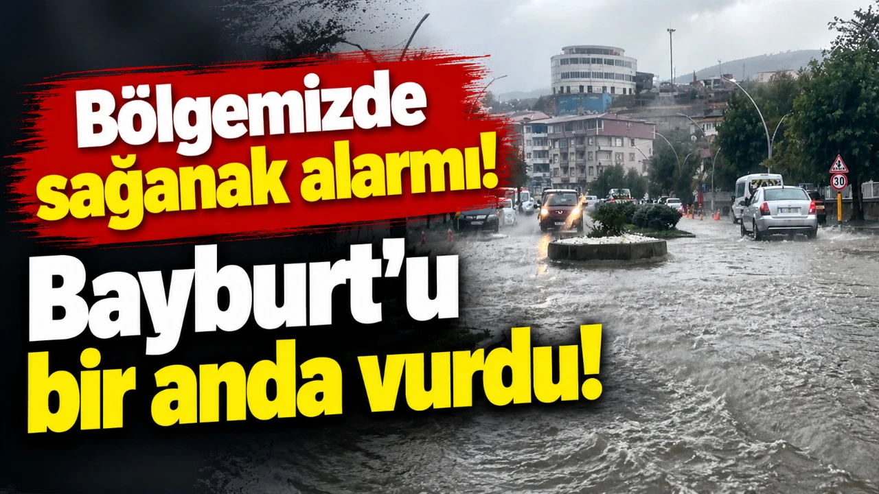 Bölgemizde sağanak alarmı! Bayburt’u bir anda vurdu