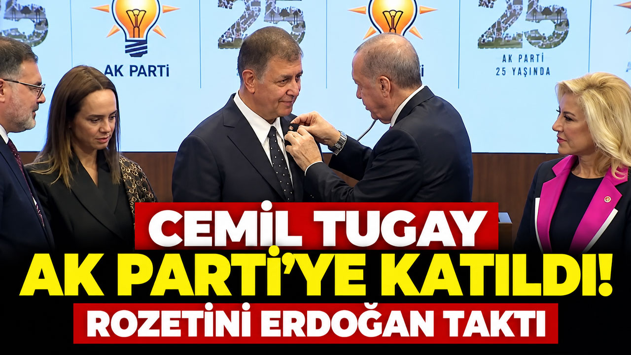 Cemil Tugay resmen AK Parti’ye katıldı! Rozetini Cumhurbaşkanı Erdoğan taktı