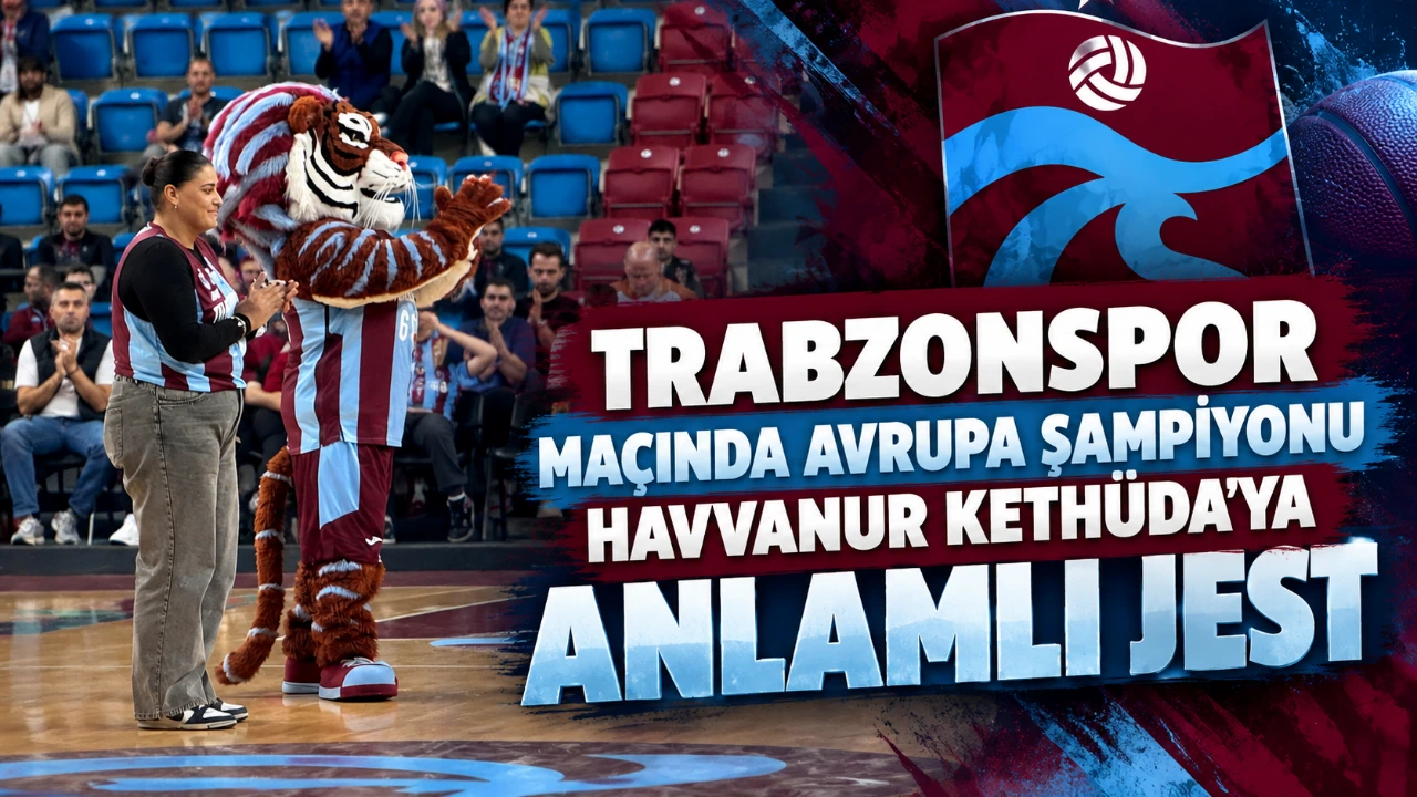Trabzonspor maçında Avrupa şampiyonu Havvanur Kethüda’ya anlamlı jest
