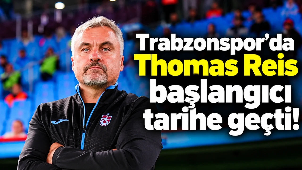 Trabzonspor’da Thomas Reis başlangıcı tarihe geçti!
