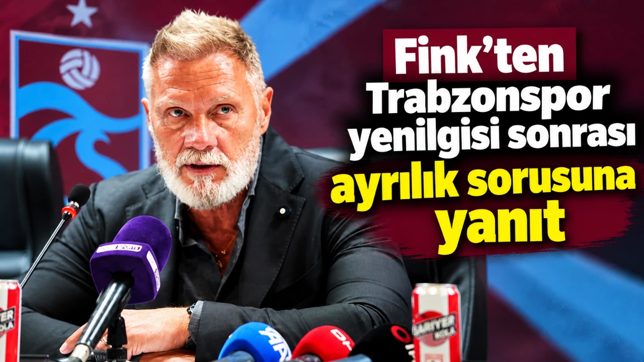 Trabzonspor yenilgisi sonrası Fink’ten ayrılık sorusuna yanıt