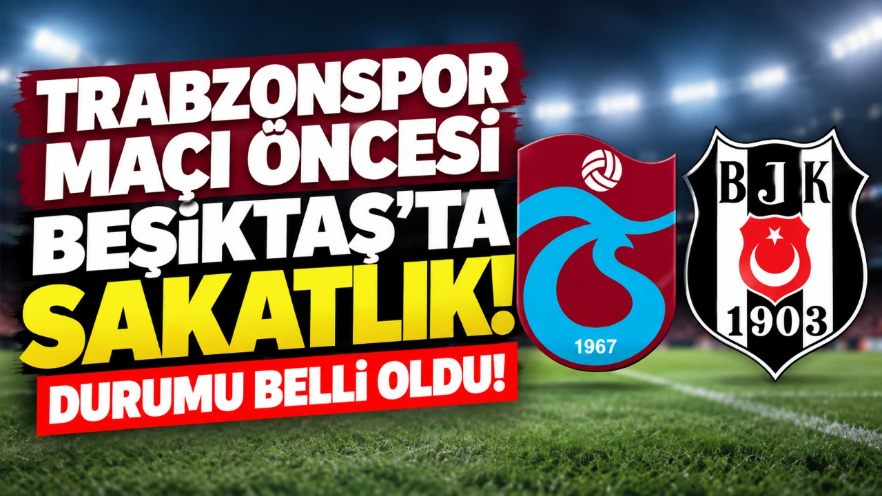 Trabzonspor maçı öncesi Beşiktaş'ta sakatlık! Durumu belli oldu