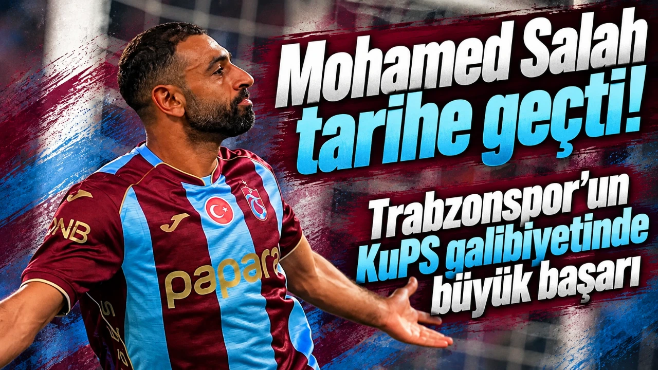 Mohamed Salah tarihe geçti! Trabzonspor'un KuPS galibiyetinde büyük başarı