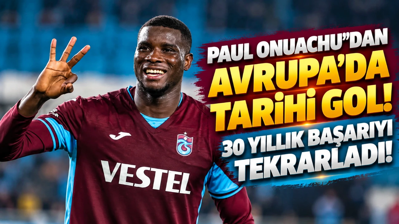 Paul Onuachu'dan Avrupa'da tarihi gol! 30 yıllık başarıyı tekrarladı