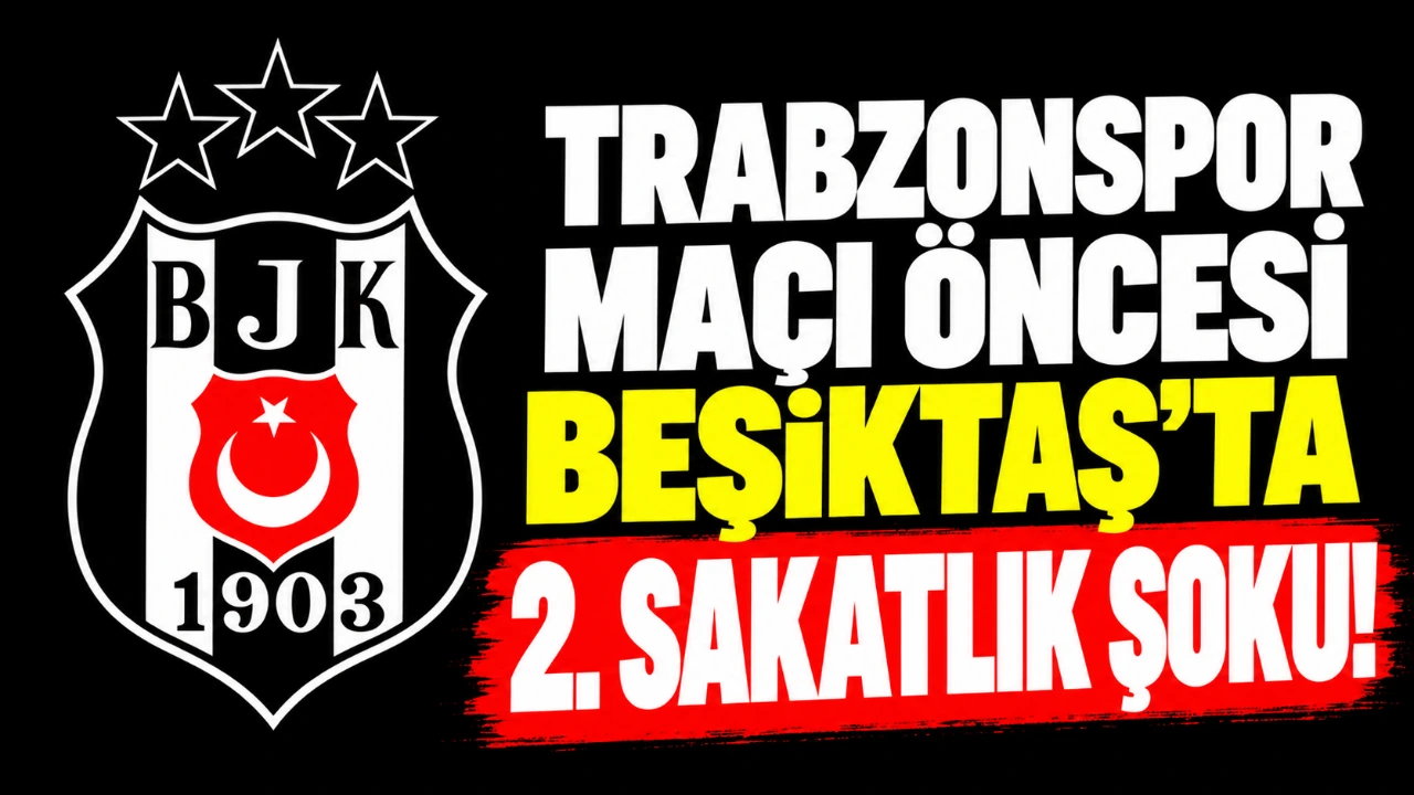 Trabzonspor maçı öncesi Beşiktaş'ta 2. sakatlık şoku!