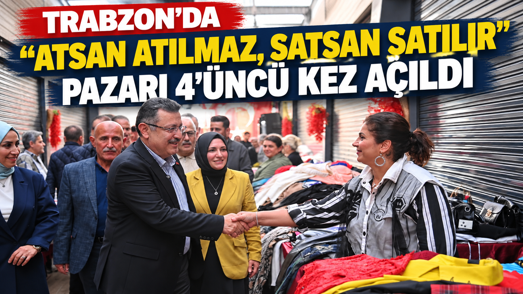Trabzon’da “Atsan Atılmaz, Satsan Satılır” pazarı 4’üncü kez açıldı