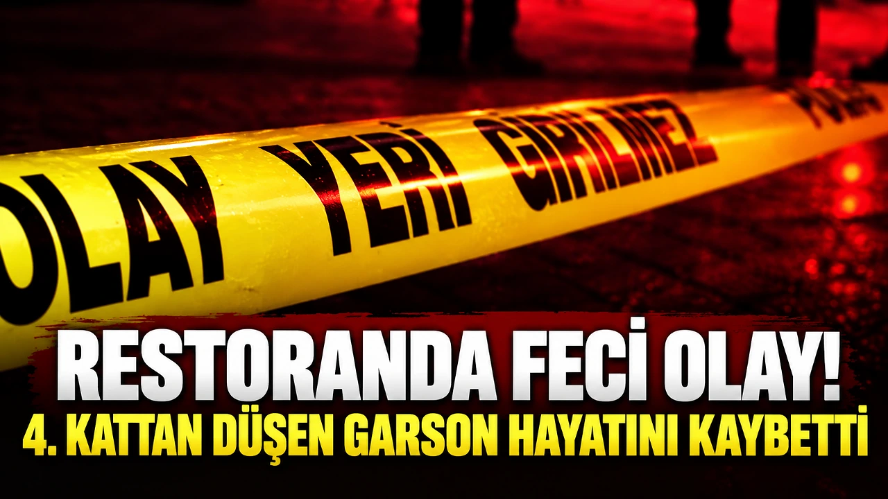 Restoranda feci olay! 4. kattan düşen garson hayatını kaybetti