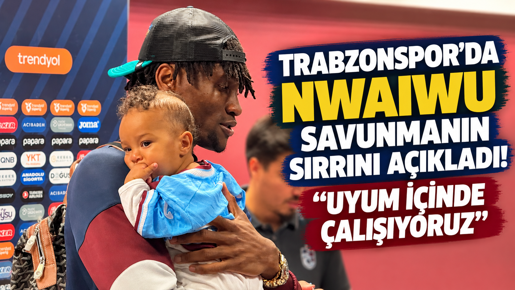 Trabzonspor'da Nwaiwu savunmanın sırrını açıkladı! "Uyum içinde çalışıyoruz"