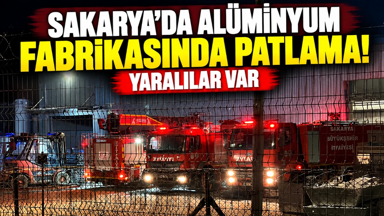 Sakarya'da Alüminyum fabrikasında patlama: Yaralılar var