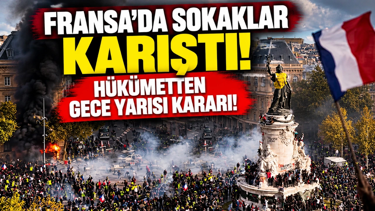 Fransa'da sokaklar karıştı! Hükümetten gece yarısı kararı!
