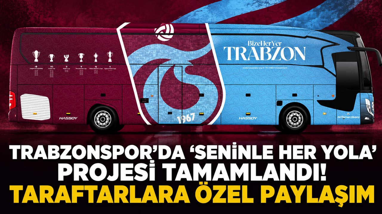 Trabzonspor'da “Seninle Her Yola” projesi tamamlandı! Taraftarlara özel paylaşım