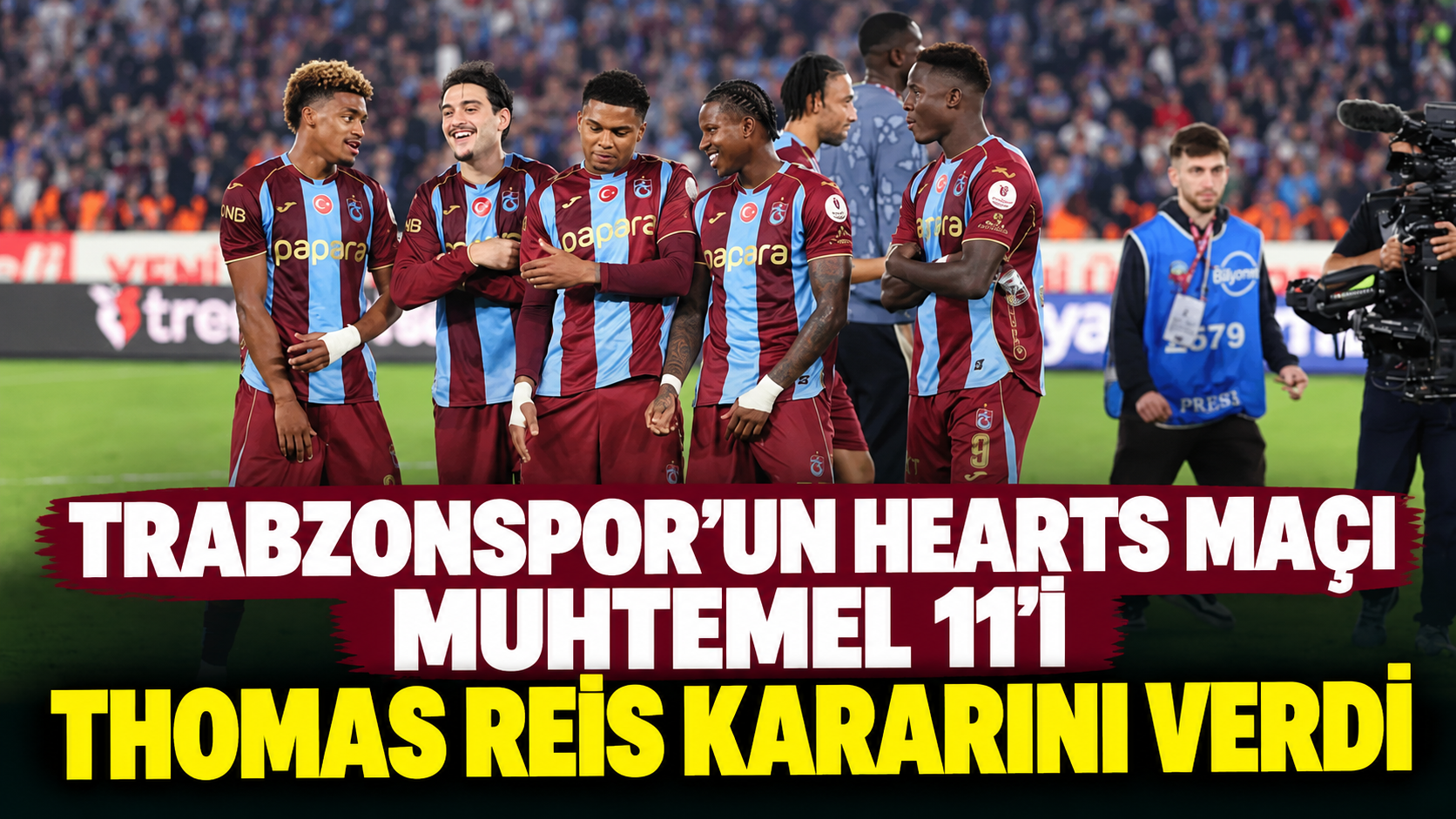 Trabzonspor - Heart maçı 11'i şekillendi! Thomas Reis kararını verdi