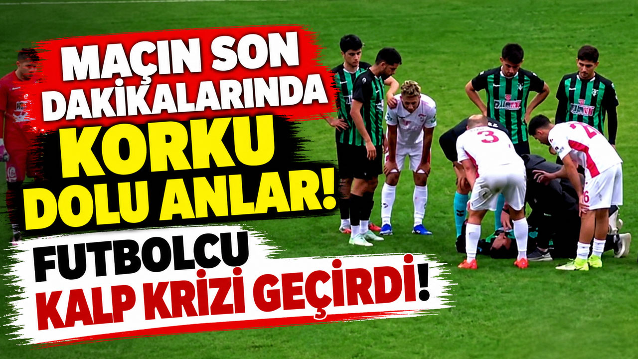 Maçın son dakikalarında korku dolu anlar !Futbolcu kalp krizi geçirdi