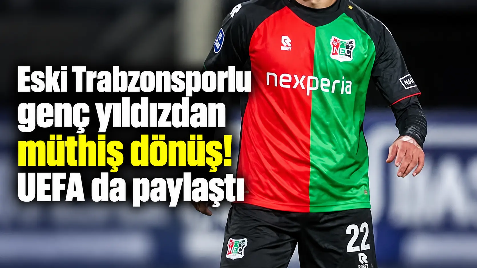 Eski Trabzonsporlu genç yıldızdan müthiş dönüş! UEFA da paylaştı