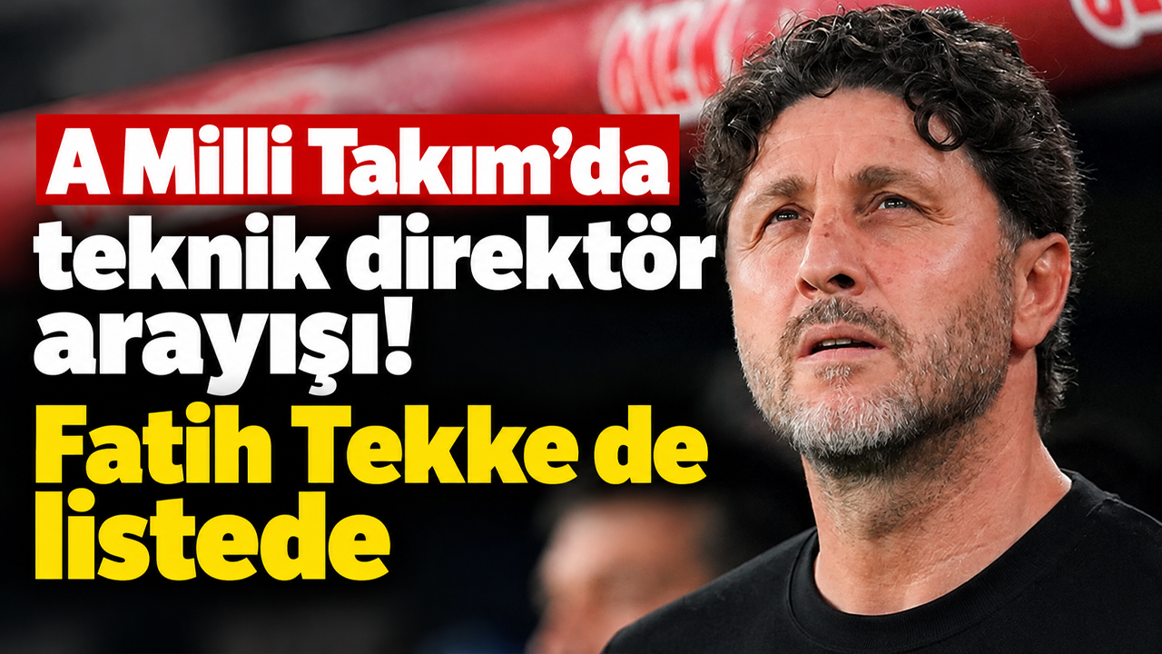A Milli Takım’da teknik direktör arayışı! Fatih Tekke de listede