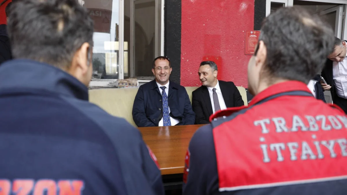 Akçaabat Belediye Başkanı Ekim’den İtfaiye Haftası ziyareti