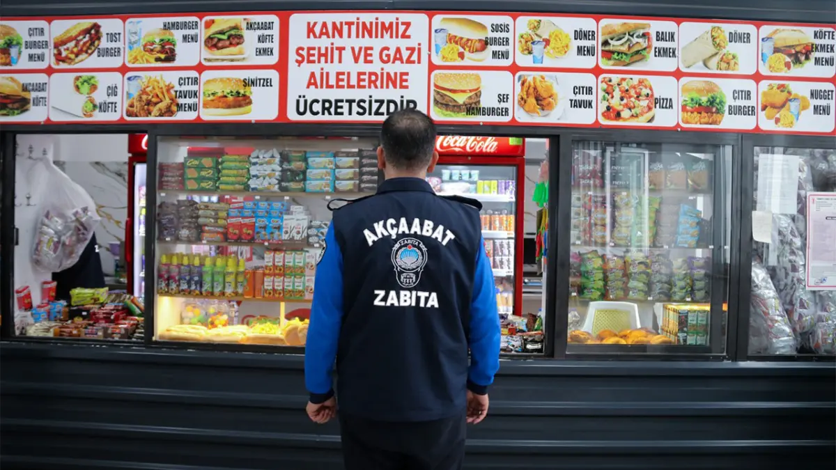 Akçaabat’ta okul kantinlerine sıkı denetim