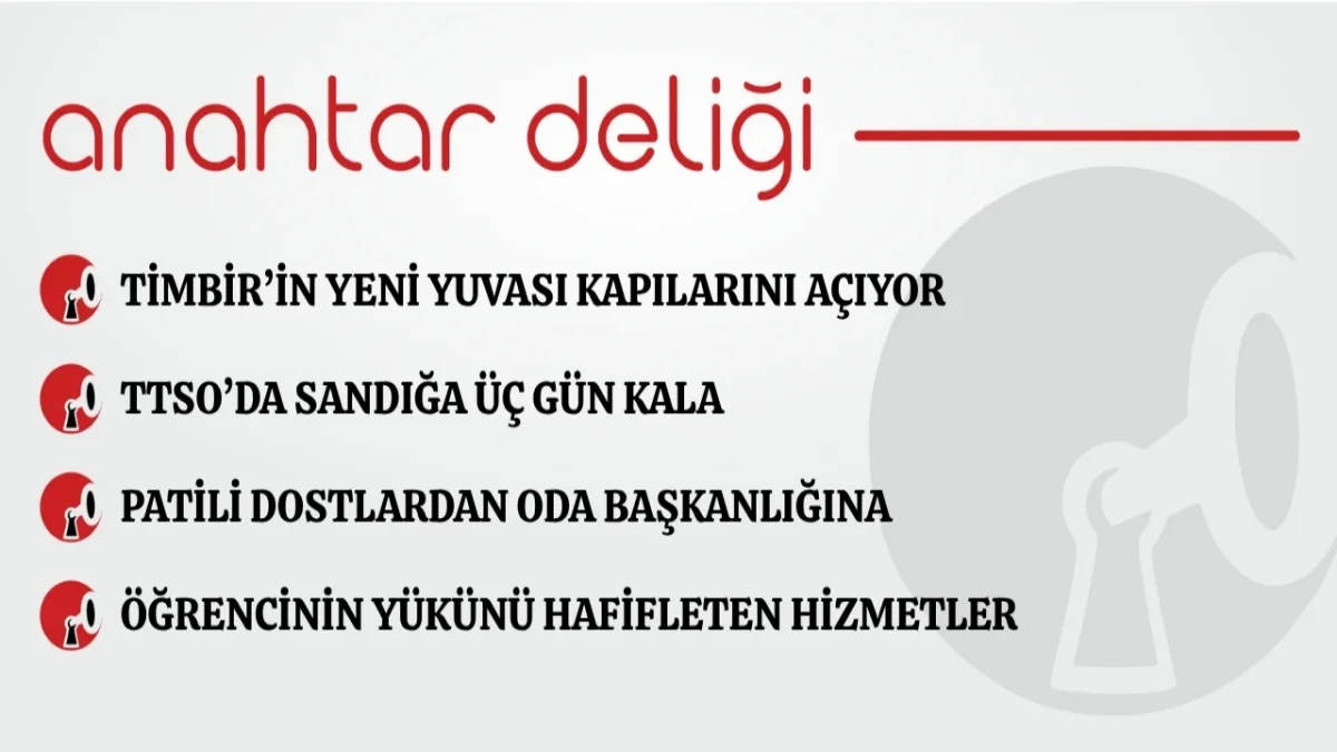 Anahtar Deliği 07.10.2026 Timbir’in yeni yuvası kapılarını açıyor