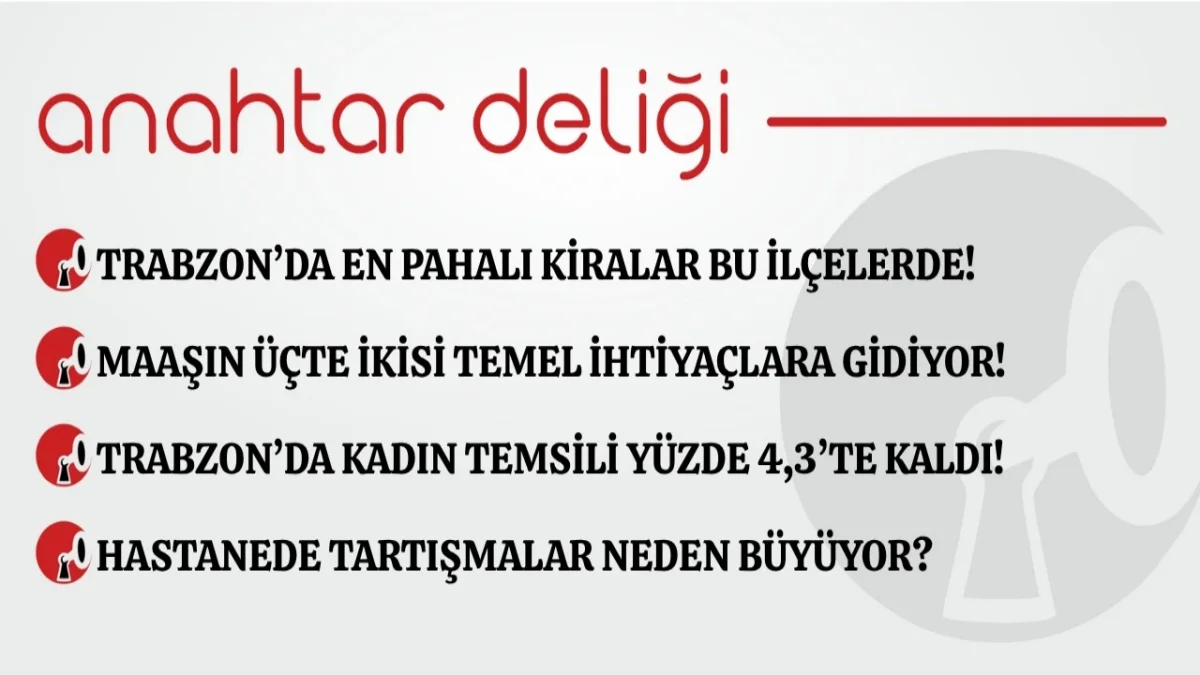 Anahtar Deliği 24.10.2026 Trabzon’da en pahalı kiralar bu ilçelerde!