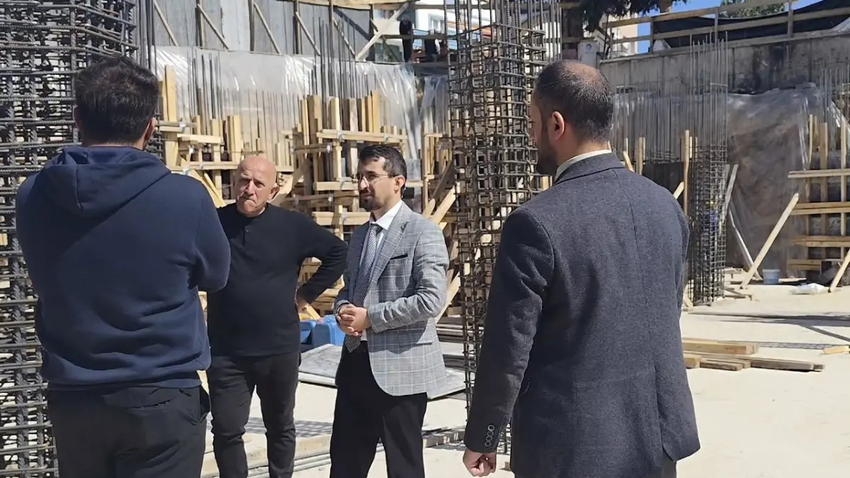 Aydıntepe Merkez Camii inşaatında çalışmalar devam ediyor