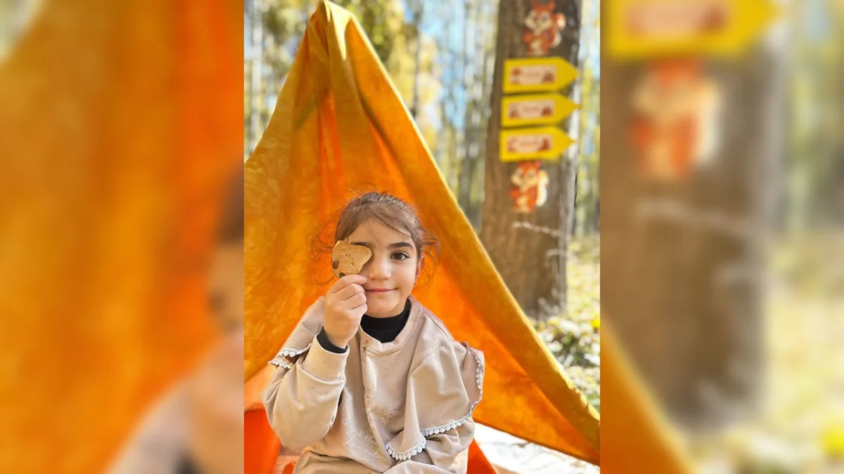 Bayburt Aydıntepe’de minikler sonbaharı doğayla iç içe yaşadı