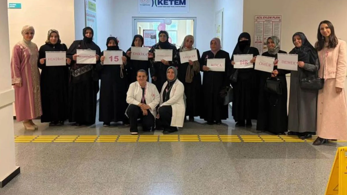 Bayburt’ta köy sakinlerine KETEM’de kanser taraması yapıldı