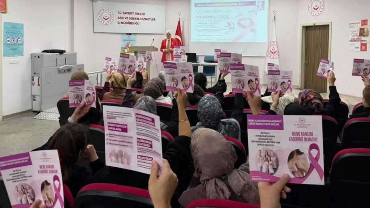 Bayburt’ta meme kanseri farkındalığı için eğitim düzenlendi