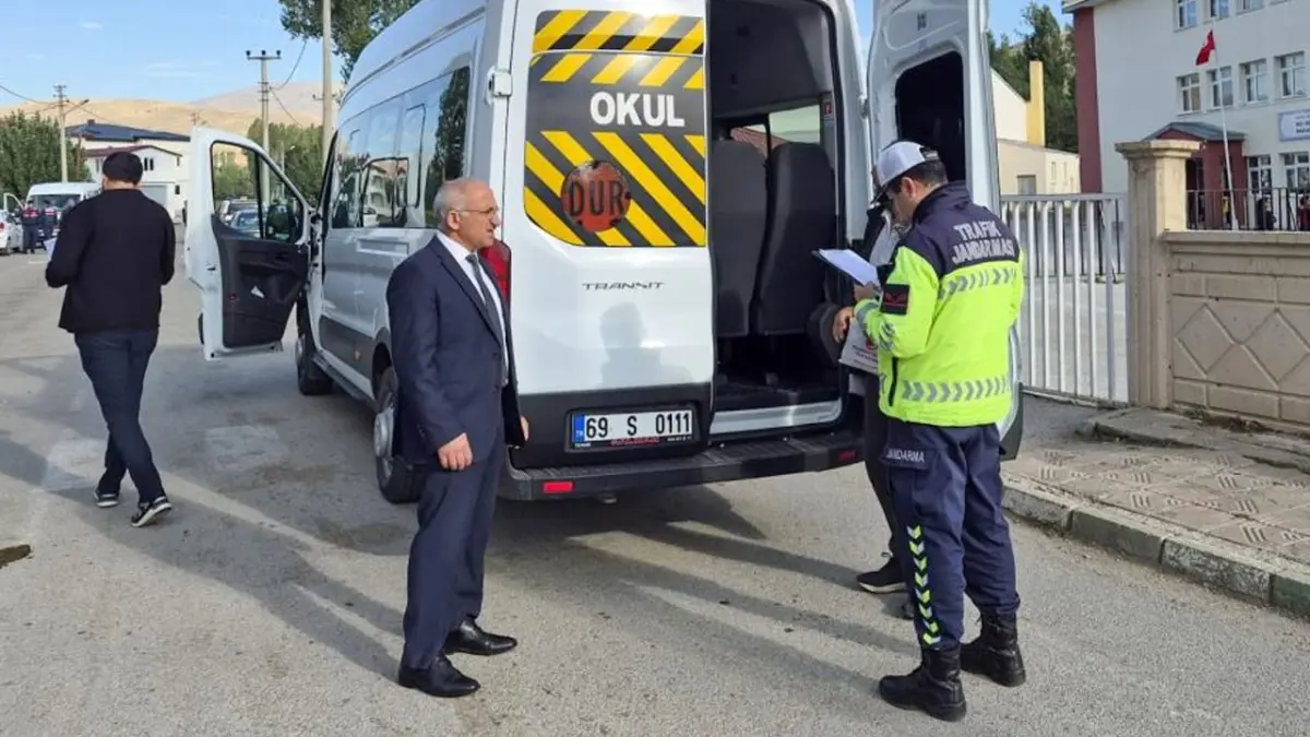 Bayburt’ta okul servislerine sıkı denetim