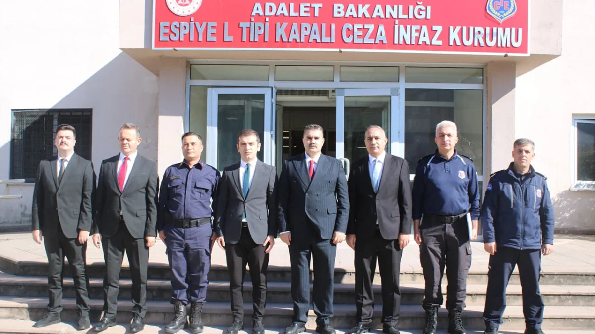 Giresun Cumhuriyet Başsavcısı Meriç Dede’den Espiye Cezaevine ziyaret