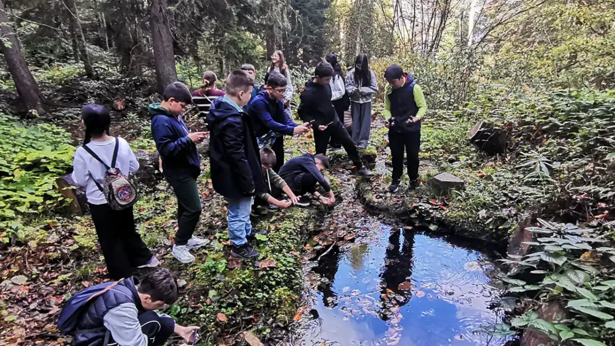 Giresun’da öğrenciler Kuzalan Tabiat Parkı’nın güzelliklerini keşfetti