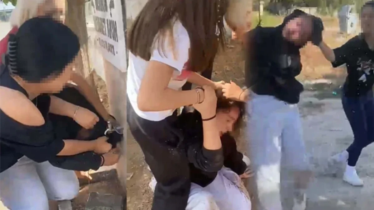 Görüntüler ortaya çıktı! Ortaokullu kıza yapılan zorbalık kamerada