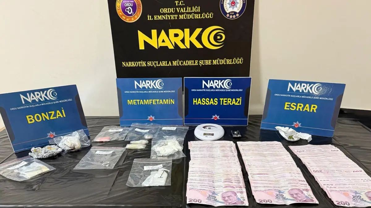 Ordu’da uyuşturucu operasyonu! 3 şüpheli tutuklandı