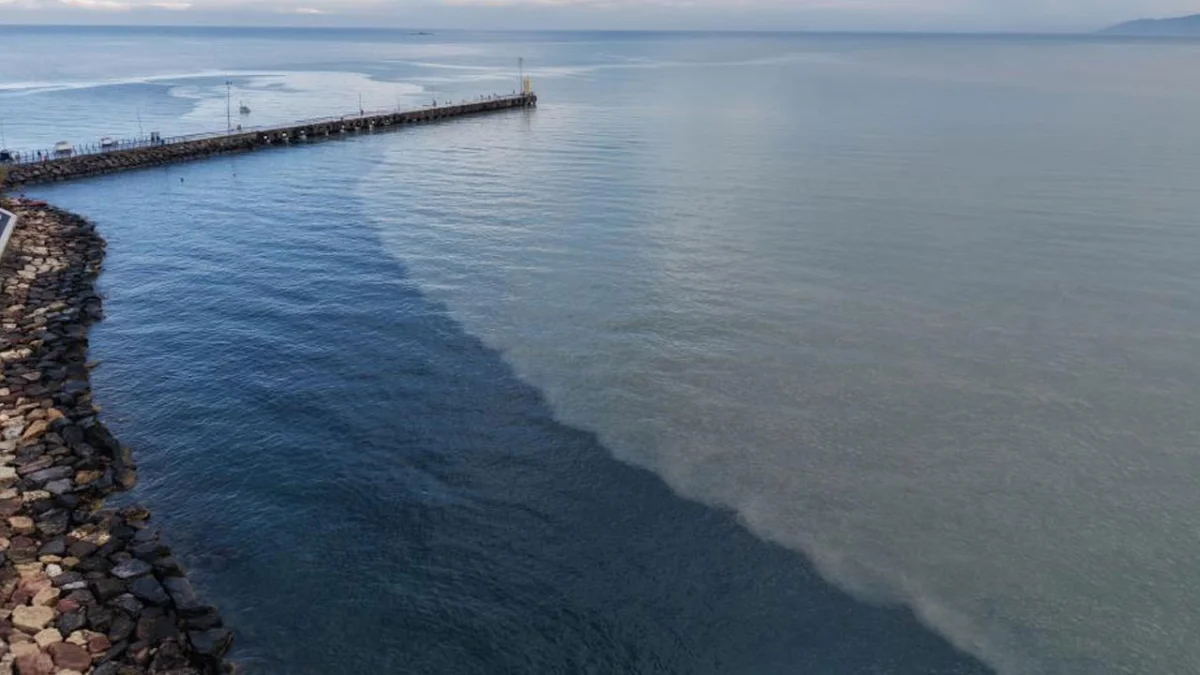 Ordu’da yağış sonrası Karadeniz’in rengi değişti!