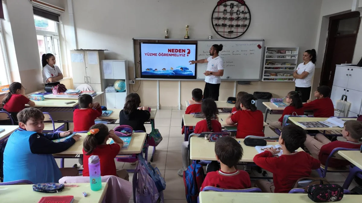 Ortahisar Belediyesi’nden öğrencilere suda boğulmaya karşı eğitim