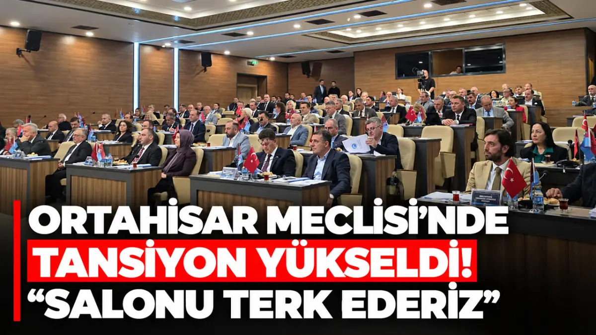 Ortahisar Meclisi’nde tansiyon yükseldi! “Salonu terk ederiz”