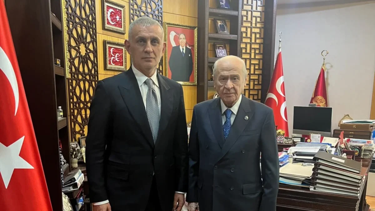 TFF Başkanı İbrahim Hacıosmanoğlu'ndan Devlet Bahçeli'ye ziyaret!