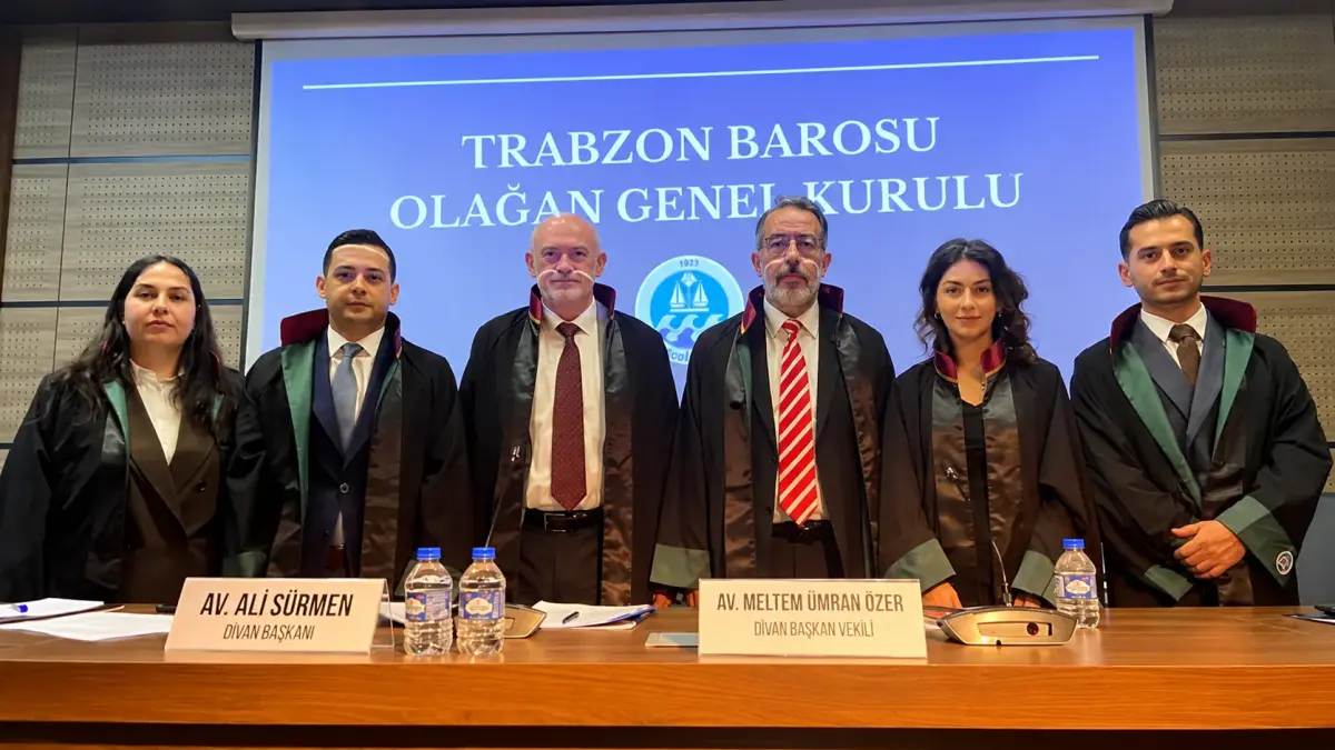 Trabzon Barosu’nun yeni başkanı belli oluyor! Genel kurulda dikkat çeken mesajlar