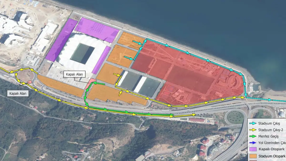 Trabzon Büyükşehir'den maç trafiğine neşter! Papara Park'ta trafik tahliyesi 65 dakikaya düştü