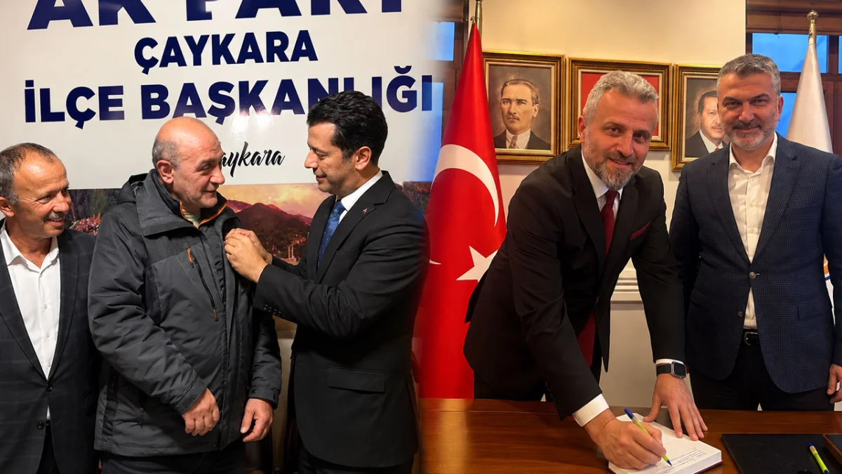Trabzon’da AK Parti’ye iki yeni katılım! Rozetleri takıldı