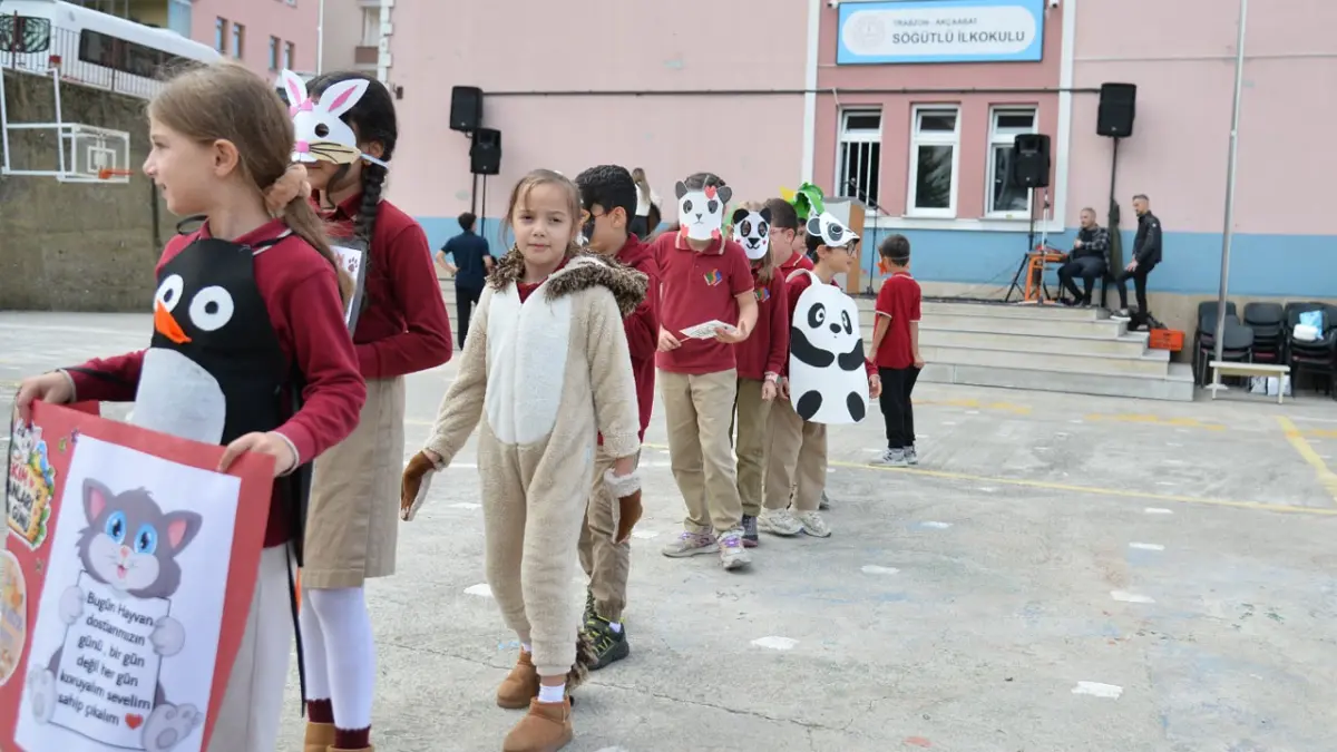 Trabzon’da çocuklar için hayvan sevgisi etkinliği düzenlendi