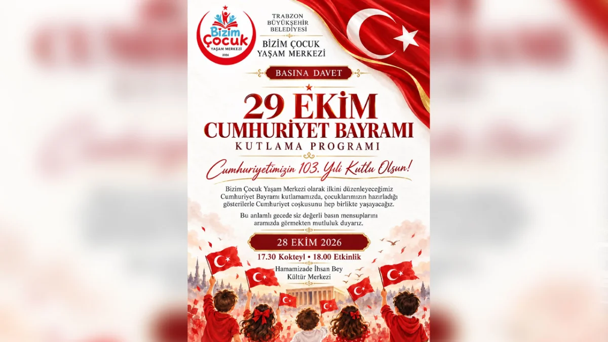 Trabzon’da Çocuklardan Cumhuriyet Bayramı’na özel gösteri
