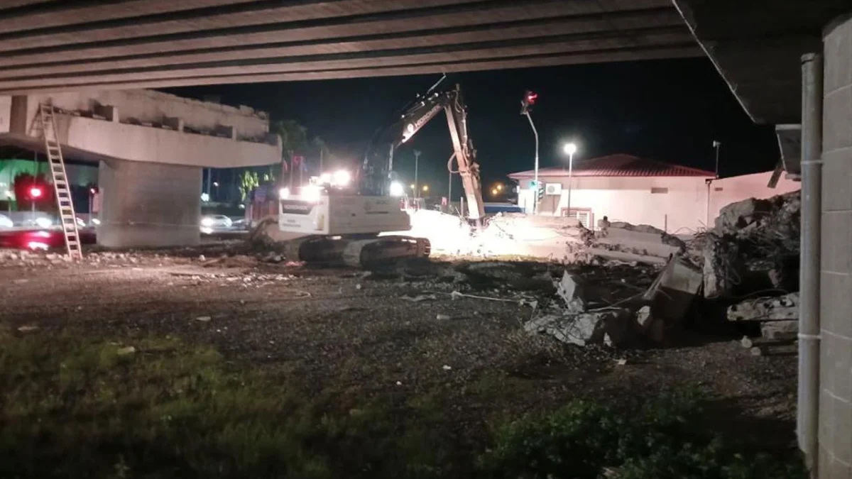 Trabzon’da Reşadiye Viyadüğü’nde gece mesaisi! Yeni trafik düzeni geliyor