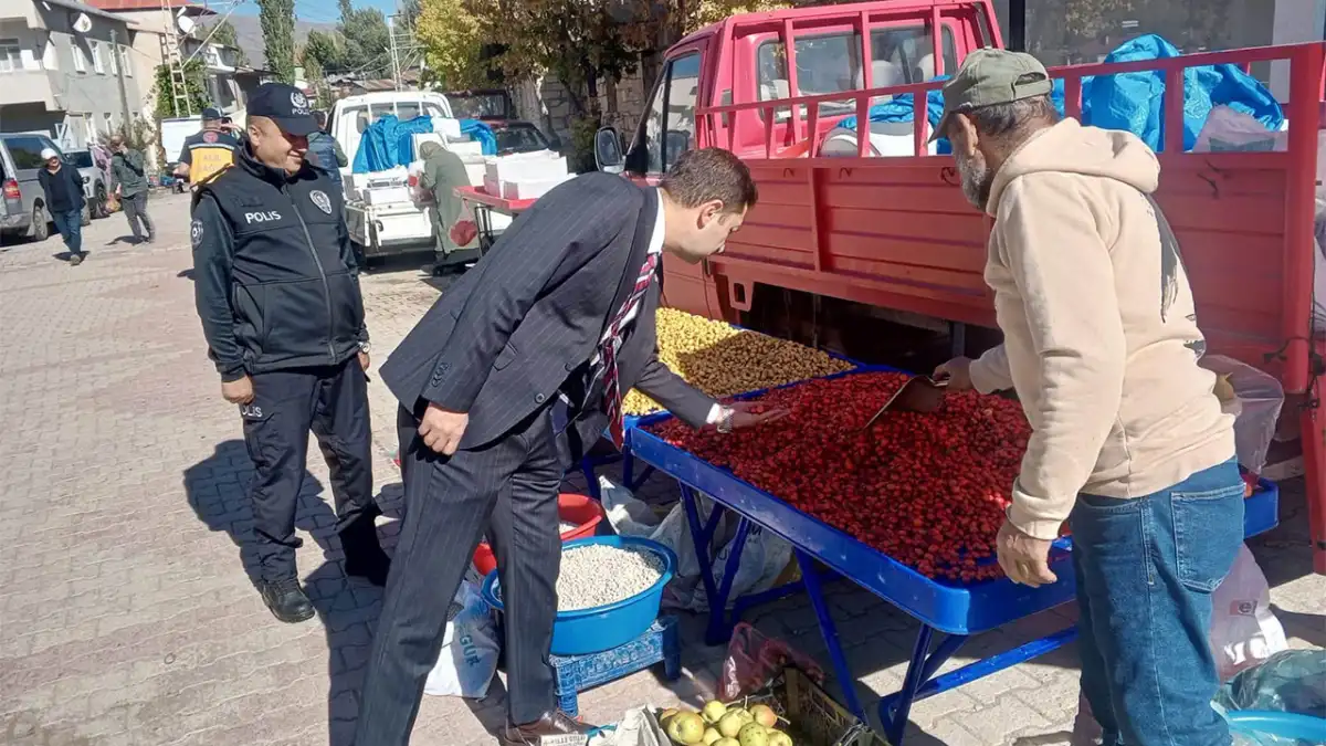 Aydıntepe Kaymakamı Yıldırım’dan okul, kurs ve pazar ziyareti
