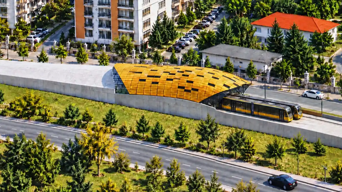 Trabzon raylı sistemde dikkat çeken ayrıntılar! İstasyonların görüntüleri ortaya çıktı